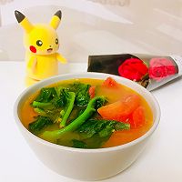 #刘畊宏女孩减脂饮食#木耳菜番茄汤的做法图解10