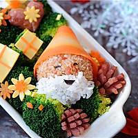 #柏翠辅食节-营养佐餐#圣诞老人便当的做法图解13