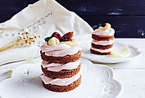 无粉巧克力草莓芝士蛋糕#丘比轻食厨艺大赛#的做法