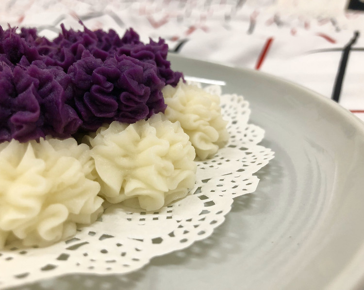 轻饮食#原味土豆泥/紫薯泥的做法