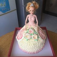 芭比公主蛋糕的做法图解7