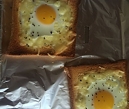 芝士鸡蛋烤面包的做法