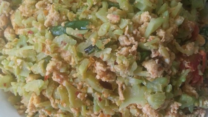 干炒苦瓜和鸡蛋