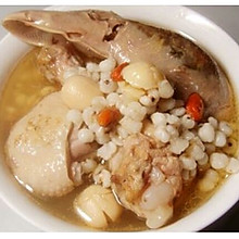 产后系列之莲子薏米煲鸭汤