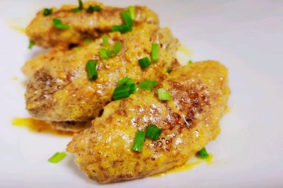 盐蛋黄裹鸡翅