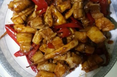 孜然酱爆鱿鱼