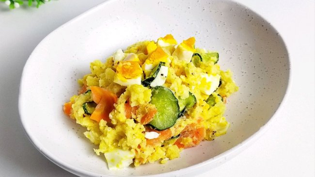 土豆泥鸡蛋沙拉 | 小学生营养早餐餐单的做法