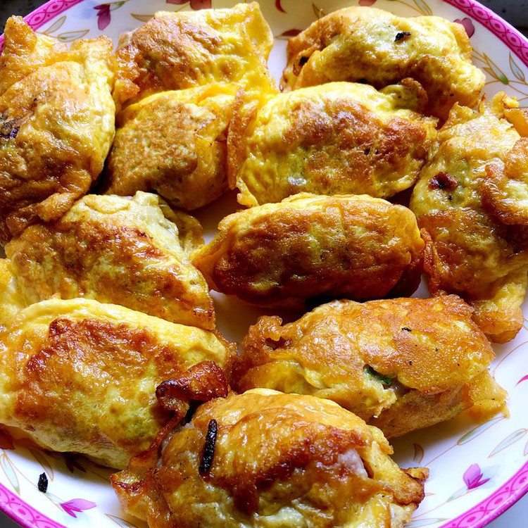 黄金蛋饺的做法