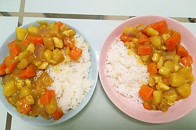 手把手教咖喱鸡肉饭
