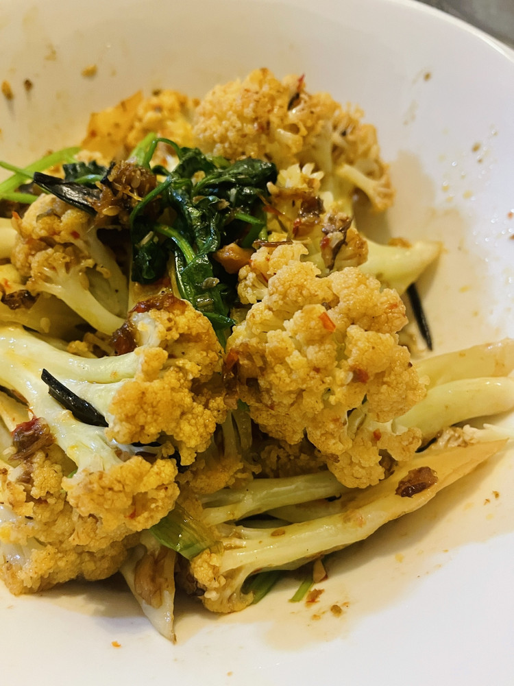 花菜这样炒米饭不会少的做法