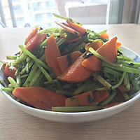 素炒胡萝卜芹菜的做法图解5