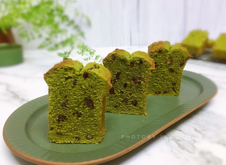 经典美味～抹茶红豆磅蛋糕的做法