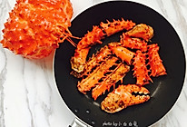 一蟹两吃帝王蟹——芝士焗蟹+爆炒辣蟹的做法