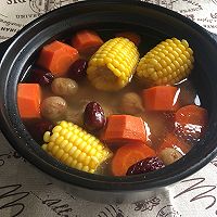 #520，美食撩动TA的心！#玉米胡萝卜无花果猪骨汤的做法图解6