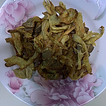 #太太乐鲜鸡汁玩转健康快手菜#炸蘑菇 茭瓜炒鸡蛋
