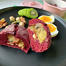 全麦咖喱鸡肉口蘑包