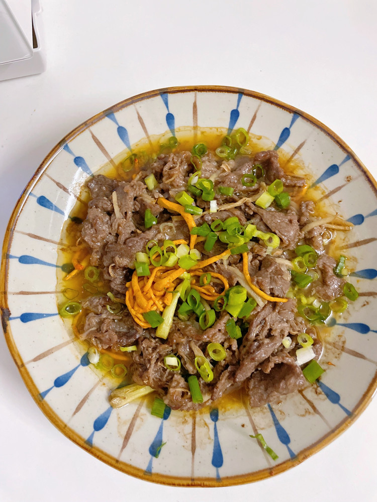 虫草花蒸牛肉的做法
