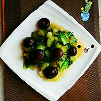 青菜炒香菇的做法图解8