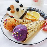 彩色双薯甜筒“冰淇淋”【治愈宝宝】的做法图解15