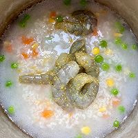 #奶香四溢 暖锅佳味#奶香鲜虾时蔬粥的做法图解5