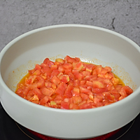 番茄浓汤捞面的做法图解6