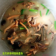 茶树茹五花肉炖墨鱼