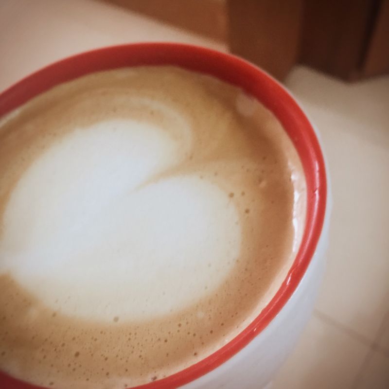 爱心拉花latte