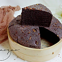 桂花核桃黑米蒸蛋糕(8寸)#中式减脂餐#的做法图解13