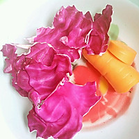椰蓉胡萝卜冻和椰蓉紫甘蓝冻的做法图解1