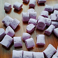 紫淮山红薯加奶糖水的做法图解9