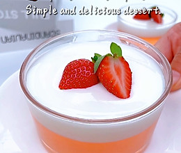 草莓奶冻布丁，简单又好吃！的做法