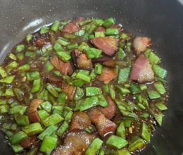 腊肉豆角卤的做法