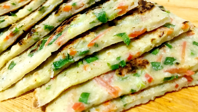 荞麦三色鸡蛋饼