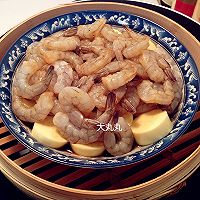 日本豆腐蒸虾仁的做法图解4