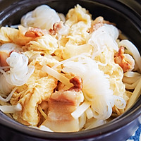 #中秋香聚 美味更圆满#魔芋五花肉腐皮笋丝煲的做法图解13