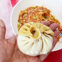 丝瓜胡萝卜肉末包子的做法图解14