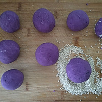 紫薯糯米饼的做法图解3