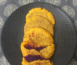 南瓜紫薯饼的做法