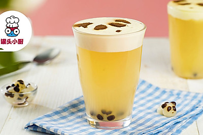 DIY熊猫珍珠奶盖茶
