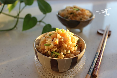 辣白菜鱿鱼炒饭