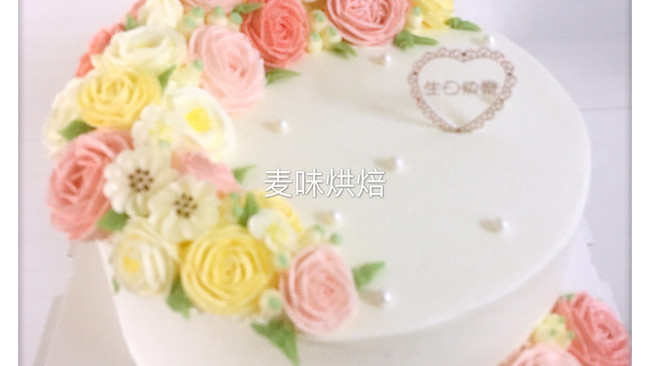 韩式裱花蛋糕#相约MOF#的做法