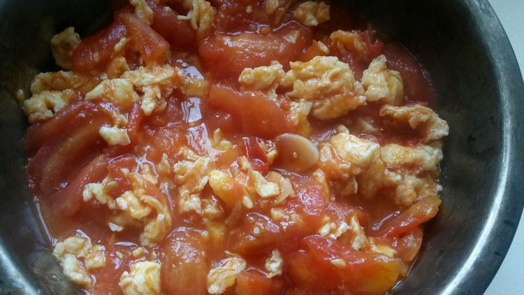 自创做法西红柿炒鸡蛋的做法