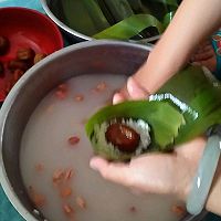 花生蜜枣粽子的做法图解5