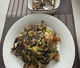 虾仁茄子饼的做法