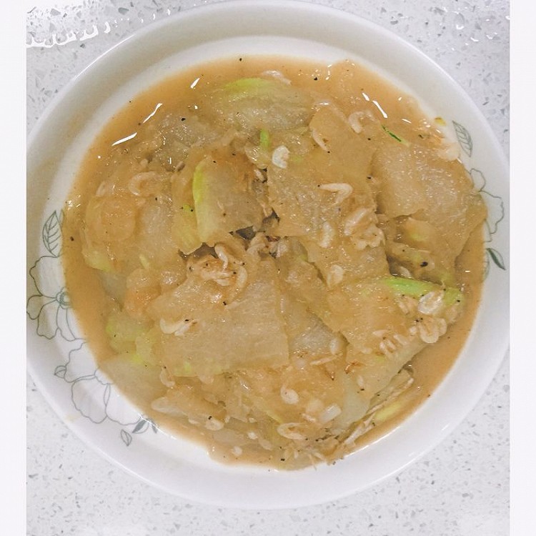 清炒虾米冬瓜的做法