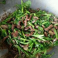 香菜炒牛肉丝的做法图解9