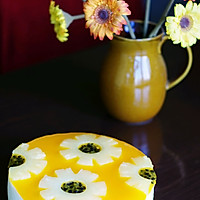 百香果菠萝慕斯蛋糕（免烤版）的做法图解15