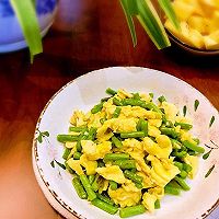豇豆炒鸡蛋的做法图解5