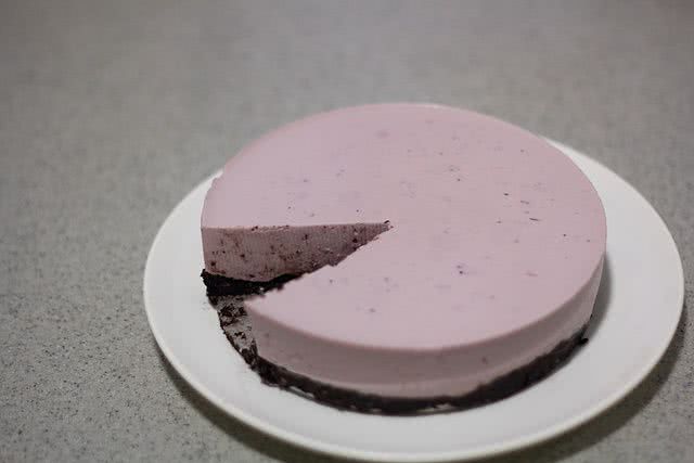 蓝莓冻芝士蛋糕的做法