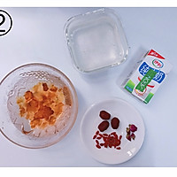 雪燕桃胶皂角米炖牛奶的做法图解2